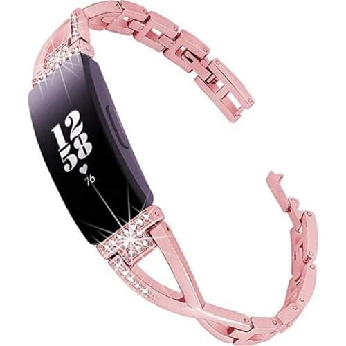 Women Wrist Strap for Fitbit Inspire HR Band Replacement Stainless Steel Wristband Bracelet for Fitbit Inspire Watch Accessories