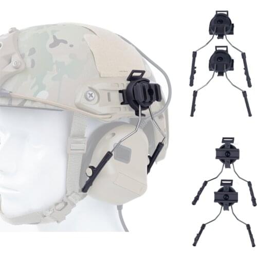 Tactical Fast Helmet Rail Adapter Set Shooting Helmet Helmet Rail Suspension Bracket Military Headset Holder Helmet Accessories