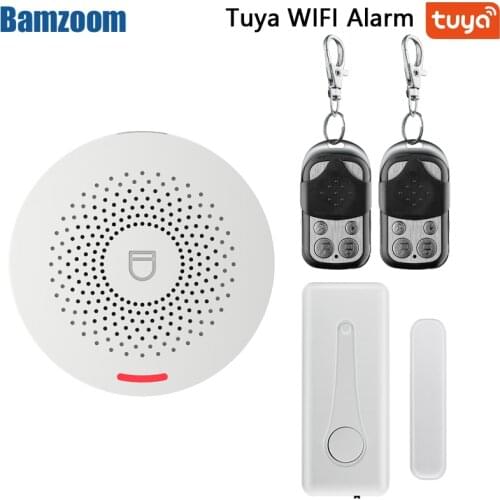 Smart Wireless Alarm Tuya WIFI Security Alarm System Kit APP Control Motion Detector Sensor Burglar Alarm System