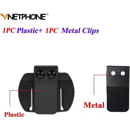 V6 Clips Metal Gasket +Clip Bracket Suitable for V6 V4 Intercom Motorcycle BT Interphone Helmet Bluetooth Headset Intercom