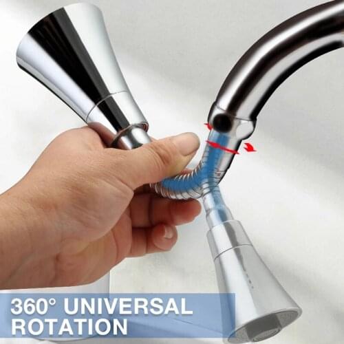 Rotatable Pressurized Faucet 360 ° Rotatable Faucet Sprayer Attachment Tap Booster For Kitchen Bathroom TS2
