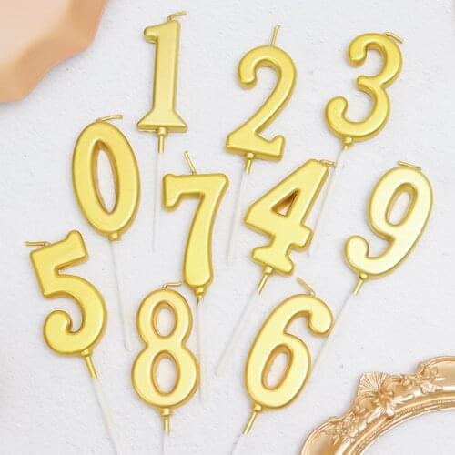 1pcs Happy Birthday Cake Candle Toppers Happy Anniversary Letter Cupcake Toppers Baby Shower Kids Birthday Party Cake Decoration