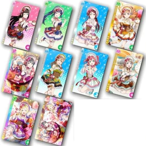 10pcs love live Card Sticker Smooth Surface DIY Decoration Bus ID Anime Stickers