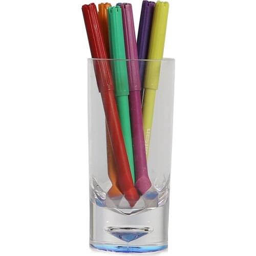 10786PD2K SIA Pen Holder Drop Blue Model Office Supply 5x5x13cm 160ml