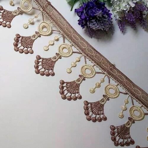 2 yards 10.5 cm Fringe Tassel Lace Trims for Curtain Sofa Cover DIY Trimmings Ribbon Applique Sewing Home Textiles Lace Fabric