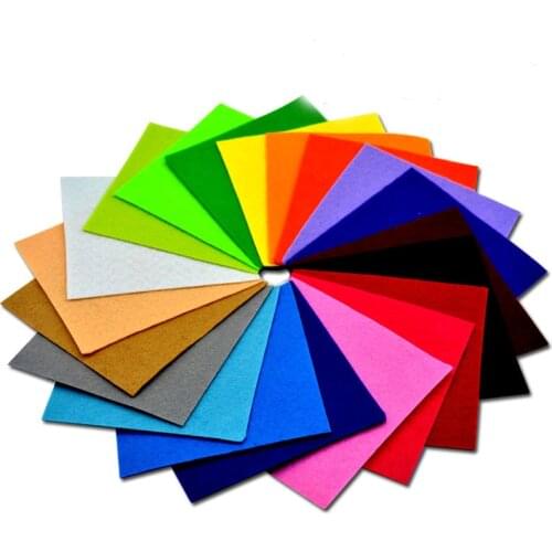 20pcs Kids Cartoon Arts Handicraft Decoration Educational Diy Crafts Toys Pure Fabric Patchwork Sewing 2mm Nonwoven Cloth Felt