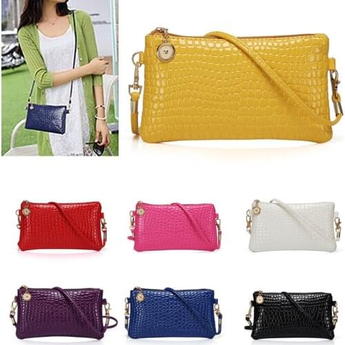 2021 Women Fashion Pu Leather Armpit Bag Retro Crocodile Pattern Baguette Bags French Shoulder Bag New Design Handbag Lady Purse