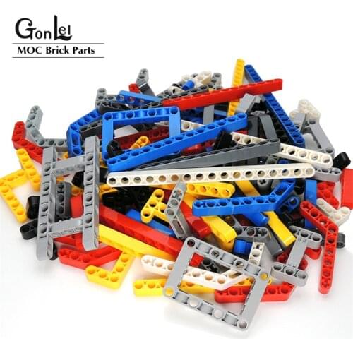 250g Bulk High-Tech High-Tech Beams Liftarm MOC 64179 64178 53857 32523 32316 Building Blocks Bricks Parts Educational DIY Toys