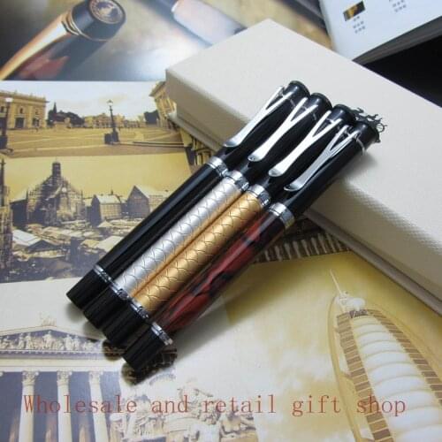4 Color Foreign trade Wholesale and Retail ink pen Jinhao Y3 Fountain Pen Silver CliP Dragon scales metal Gift pen New