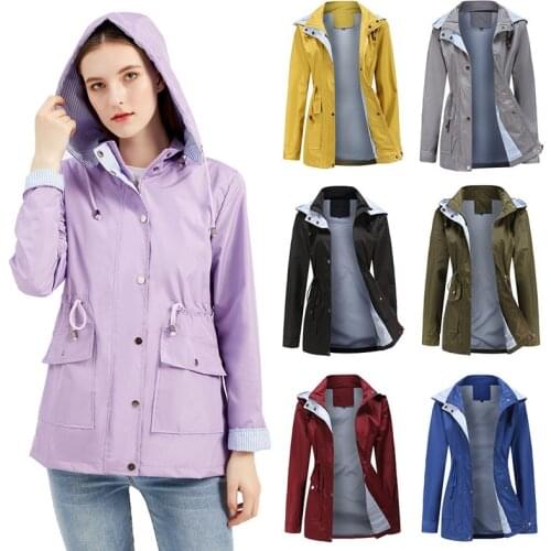 Ang fou Women's Raincoats With A Hood