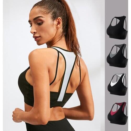 2020 New Womens High Impact Beautiful Back Bra Seamless Breathable Sports Yoga Running Fitness Underwear Female Sport Bras