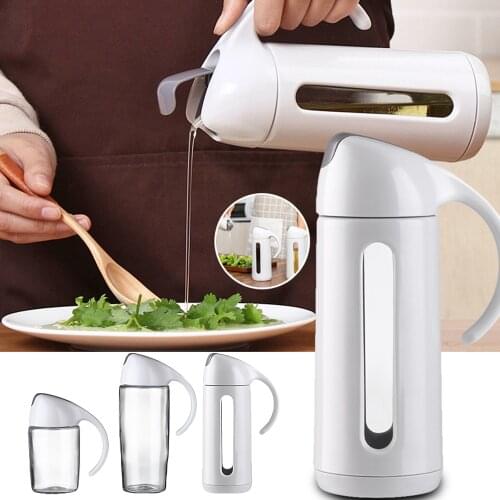 Oil Dispenser Glass Olive Bottle Pot Leakproof Sauce Vinegar Bottle Gravy Boat Oil Pourer Bottle For Cooking Kitchen Tools