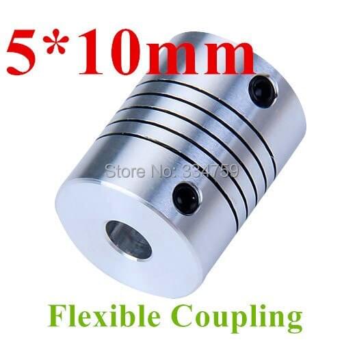 Flexible coupling 5x10mm shaft coupling OD19mm*25mm flexible shaft 5mm 10mm for cnc parts stepper motor
