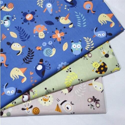 Cartoon printed cotton Patchwork Tissue Cloth Of Handmade DIY Quilting Sewing Baby&Children Sheets Dress Material