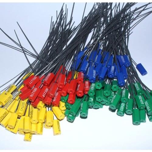 10pcs 30cm Lead metal wire tightening blockade type cable ties steel wire seals Container Security Seals cabinet