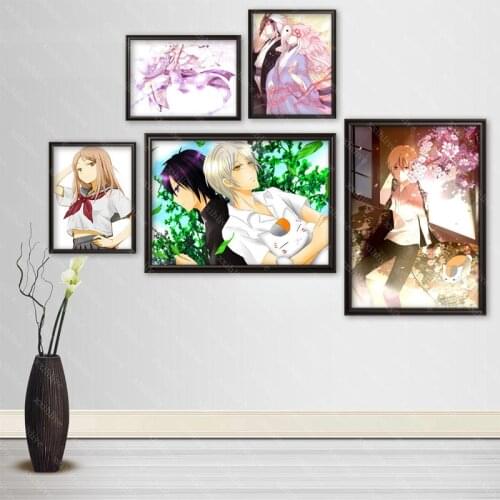Custom Classic Japanese Anime Natsumes Book Of Friends Posters Art Silk Canvas Poster Bar Room Decoration Painting Home Decor