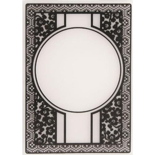 68UE Round Plastic Embossing Folder Stencil Template DIY Craft Making Background Paper Cards Scrapbooking Album Decor