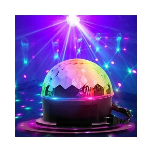 Magic Ball Stage Lights DJ Show Party Lighting Disco Bar Xmas RGB 9 lighting Color Laser Spotlights strobe Voice Control Sound