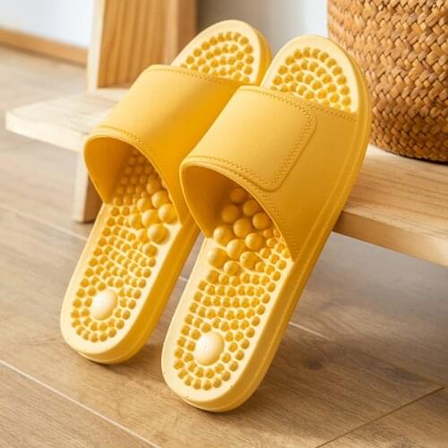 Massage slippers female home summer indoor non-slip sandals and slippers men and women bathing home slippers summer