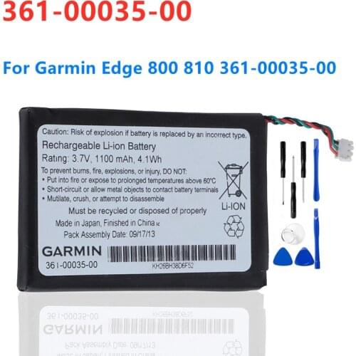 Original Replacement Battery For Garmin Edge 800 810 361-00035-00 Genuine Battery 1100mAh + Free Tools