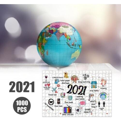 1000Pcs Self Assembly 2021 Paper Jigsaw Puzzle DIY Kids Educational Game Toy
