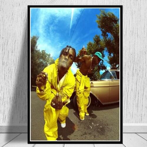 New Tyler The Creator ASAP Rocky Rap Music Album Star Poster Prints Art Canvas Painting Wall Pictures Living Room Home Decor