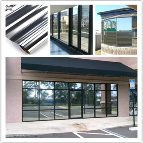 Commercial Reflective Mirror Window Tints 0.5x3mWindow Films Adhesive film