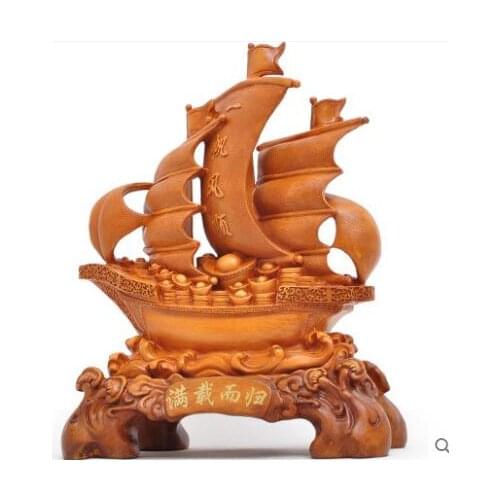 Resin handicrafts with custom sailing craft ornaments Home Furnishing office decoration