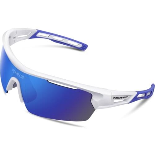 Polarized Sports Sunglasses Goggles With 4 Lenes for Men Women Hiking Running Driving Fishing Golf Baseball Glasses TR90 Frame