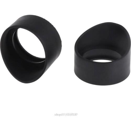 2Pcs 34mm Diameter Rubber Eyepiece Cover Guards for stereo Microscope Telescope Au4 21 Dropship
