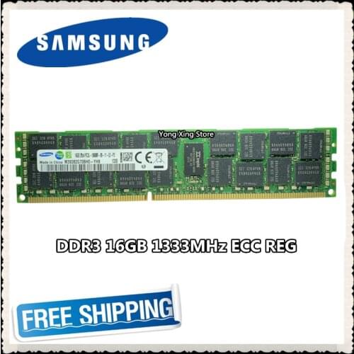 Samsung server memory DDR3 16GB 1333MHz ECC REG Register DIMM 16G PC3L-10600R RAM 240pin 10600 1.35V
