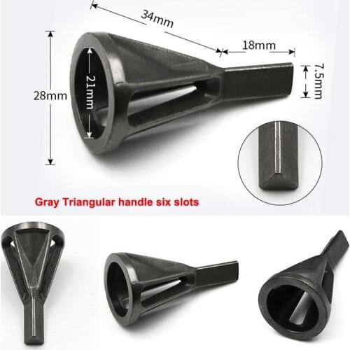 Gray Deburring External Chamfer Tool Drill Bit Remove Screw Car Tire Repair Tools Burr Grinding