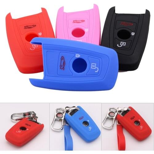 DWCX Car Silicone Remote Flip Key Cover Case Fob for BMW 1 3 5 7 SERIES X1 X3 X4 X5 X6 Z4 550i 535i 528i F30 F31 F34 F10 F11 F07