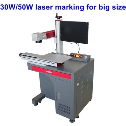 Sliding Work Table Metal Fiber Laser Marking Engraving Machine