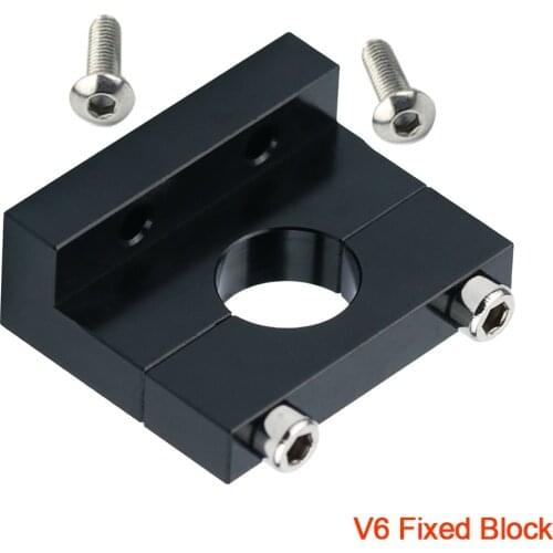 V6 Fixed Block Heat Sink Bowden Extruder Hotend Holder V6 Volcano Aluminum 3D Printer Parts Assembly CR10 Ender 3 Series Upgrade