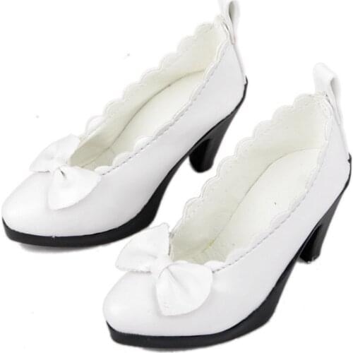 [wamami] 33# White Bowknot High Heeled Shoes For 1/3 SD DZ DOD BJD Dollfie