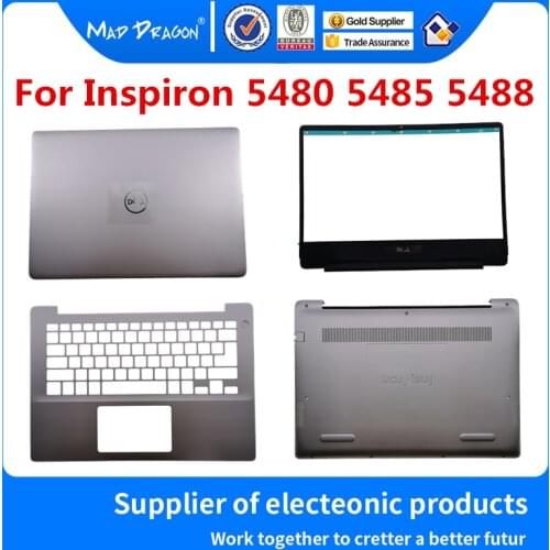 LCD Back Cover LCD Front Bezel PalmrestBase Lid Back For Dell Inspiron 5480 5485 5488 010KG8 10KG8 0NJY9H 0DNF8W 0R4XHN R4XHN