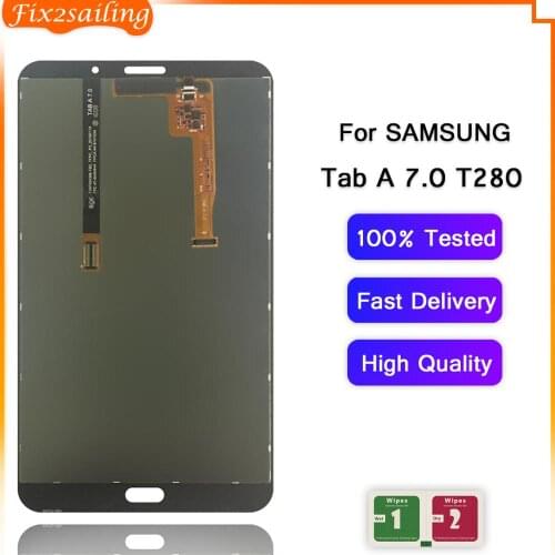 For Samsung Galaxy Tab A 7.0 2016 SM-T280 SM-T285 T280 T285 LCD Display Touch Screen Digitizer Assembly For Tablet T280 T285 LCD