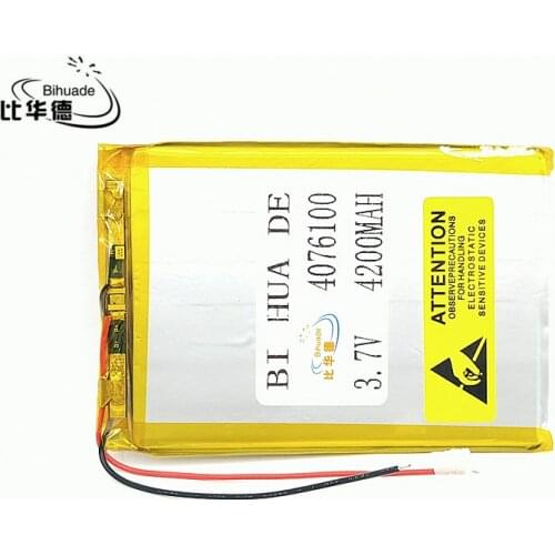 1PCS/Lot 3.7V lithium polymer battery 0476100 4076100 4200MAH mobile power Tablet PC DIY