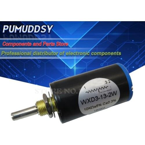 1PCS WXD3-13 WXD3-13-2W 103 Shaft Dia 10K Ohm Rotary side Multiturn Potentiometer3333