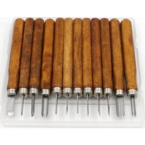 12PCS DIY Pen Woodcut Knife Scorper Wood Carving Tools Woodworking Hobby Arts Crafts Nicking Cutter Graver Scalpel