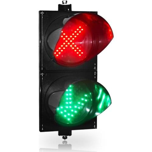 200mm Red Cross Green Arrow Traffic Light for Toll Gate