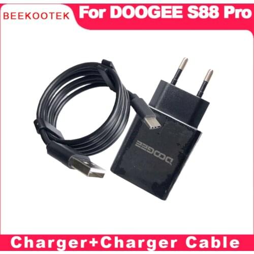 New Original Doogee S88Pro AC Adapter Charger EU Plug Travel Switching Power Supply+USB Data line Cable For Doogee S88 Pro Phone