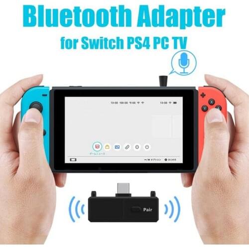 Audio Transmitter Wireless Adapter Bluetooth 5.0 EDR A2DP Low Latency for Nintendo Switch PS4 TV PC Games Professional