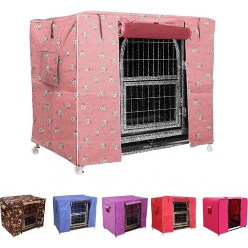 Pet Dog Iron Cage Cover Windproof Warm Cat Rabbit Chickens Cage Cover Large Size 150*60*70CM Dog Crate Crate Accessory Products