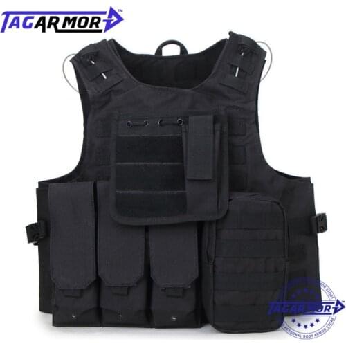 Tagarmor Black NIJ IIIA 3A Body Armor Aramid Military Police Bulletproof Vest Ballistic Bullet Proof Vest