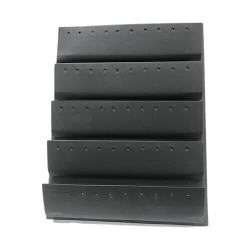 Enlightened Decor Leather Layer Black Earring Display Stand