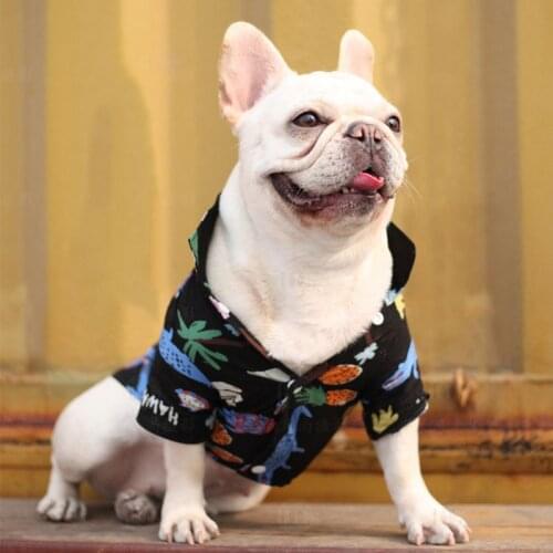 New Spring Summer Cartoon Dog T-shirt Fruit Printing Simplicity Casual Short Sleeve Cute Soft Comfortable Breathable Pet Clothes