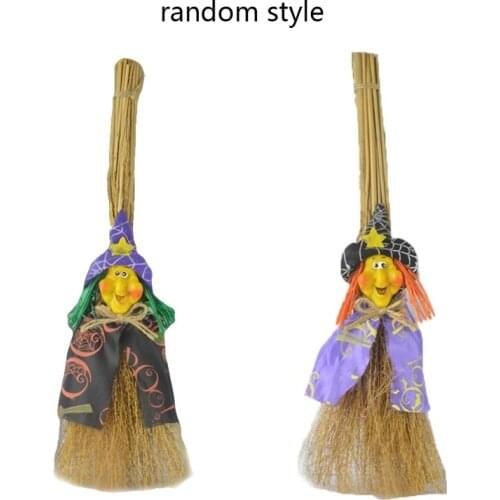 Halloween Witch Broom Haunted House Party Decoration Props Halloween Broomstick