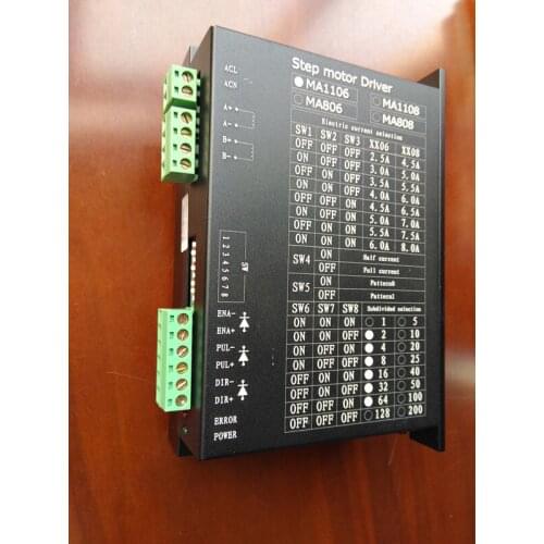 MA1106 Two-phase 4-wire Stepper Motor Driver AC110V 6A DC 80V for Engraving Machine Terminal Machine